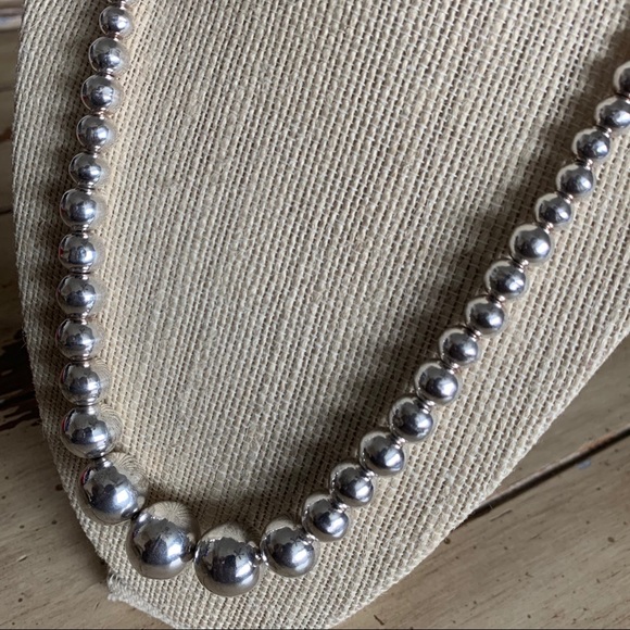Navajo Jewelry - Vintage Sterling Navajo Pearls